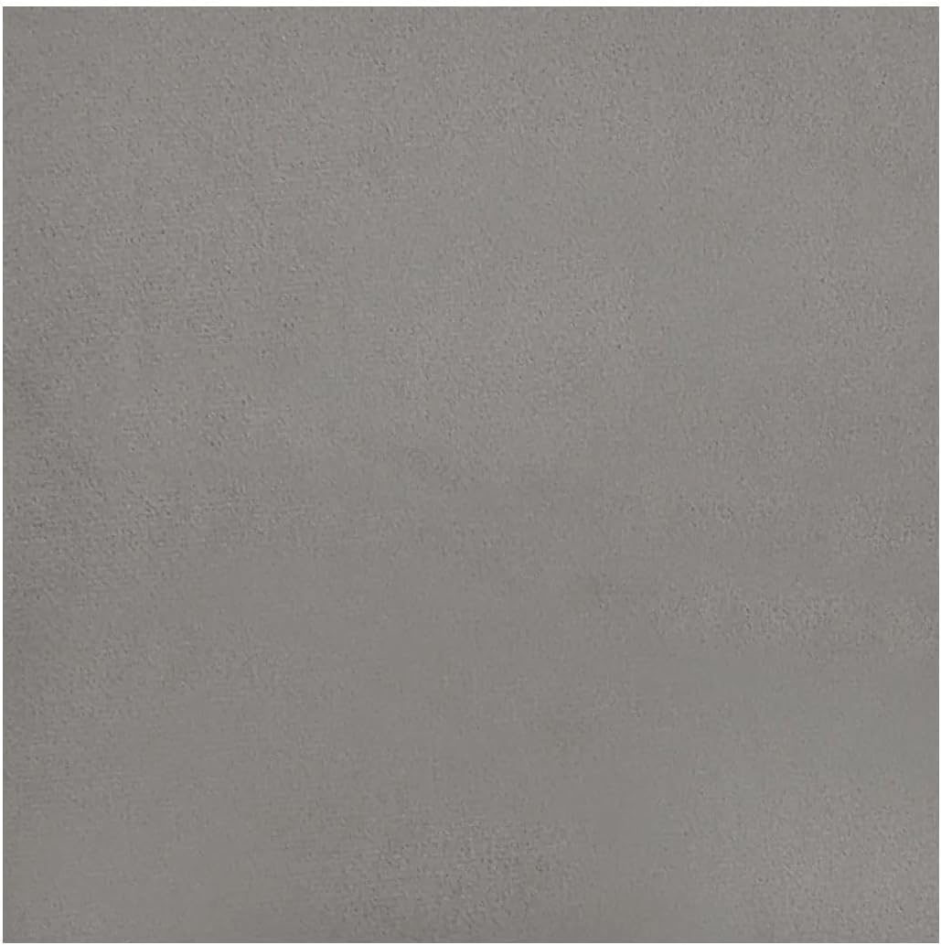 Gray Velvet Relaxing Chair with Stool, Armrest Height 22.8", Foam-Filled, Easy Installation