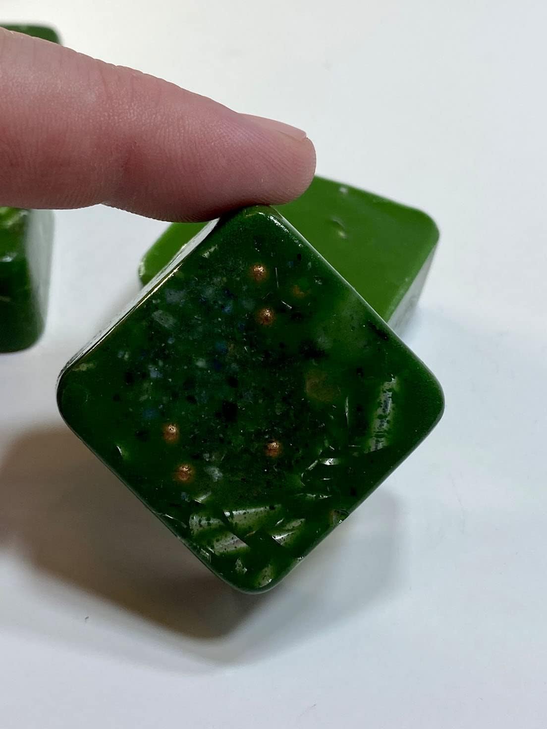 Green Chromium Oxide Crystal Orgone Mini Tower Busters Cube - 2 Pack