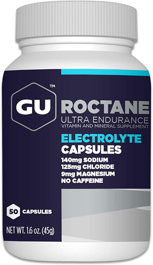 GU Energy Roctane Ultra Endurance Electrolyte Capsules - 50 Count Bottle, Informed Choice Certified - Boost Energy Before, During, or After Workout