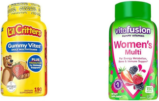 Gummy Multivitamin for Kids and Women by Lil Critters and Vitafusion