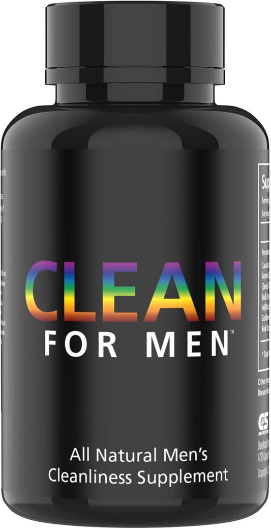 Gut Cleanse Fiber Supplement for Men - Digestive Health Support, Bloating Relief, Constipation Aid - 60 Capsules