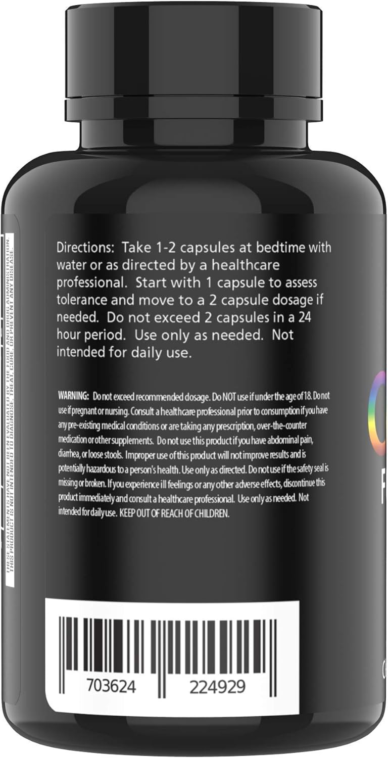 Gut Cleanse Fiber Supplement for Men - Digestive Health Support, Bloating Relief, Constipation Aid - 60 Capsules