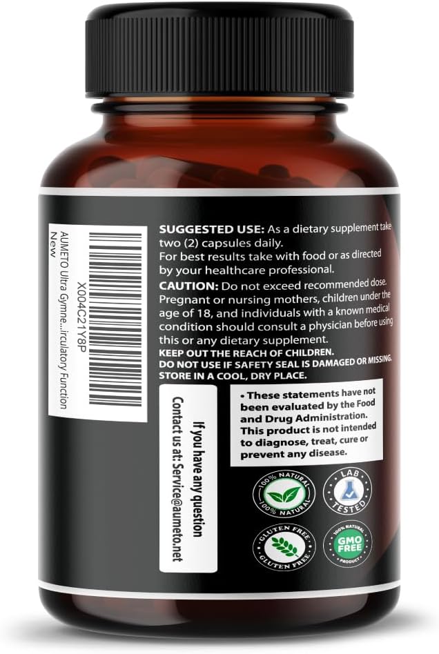 Gymnema Sylvestre Supplements with Berberine, Cinnamon, and Holy Basil for Immunity and Pancreatic Health