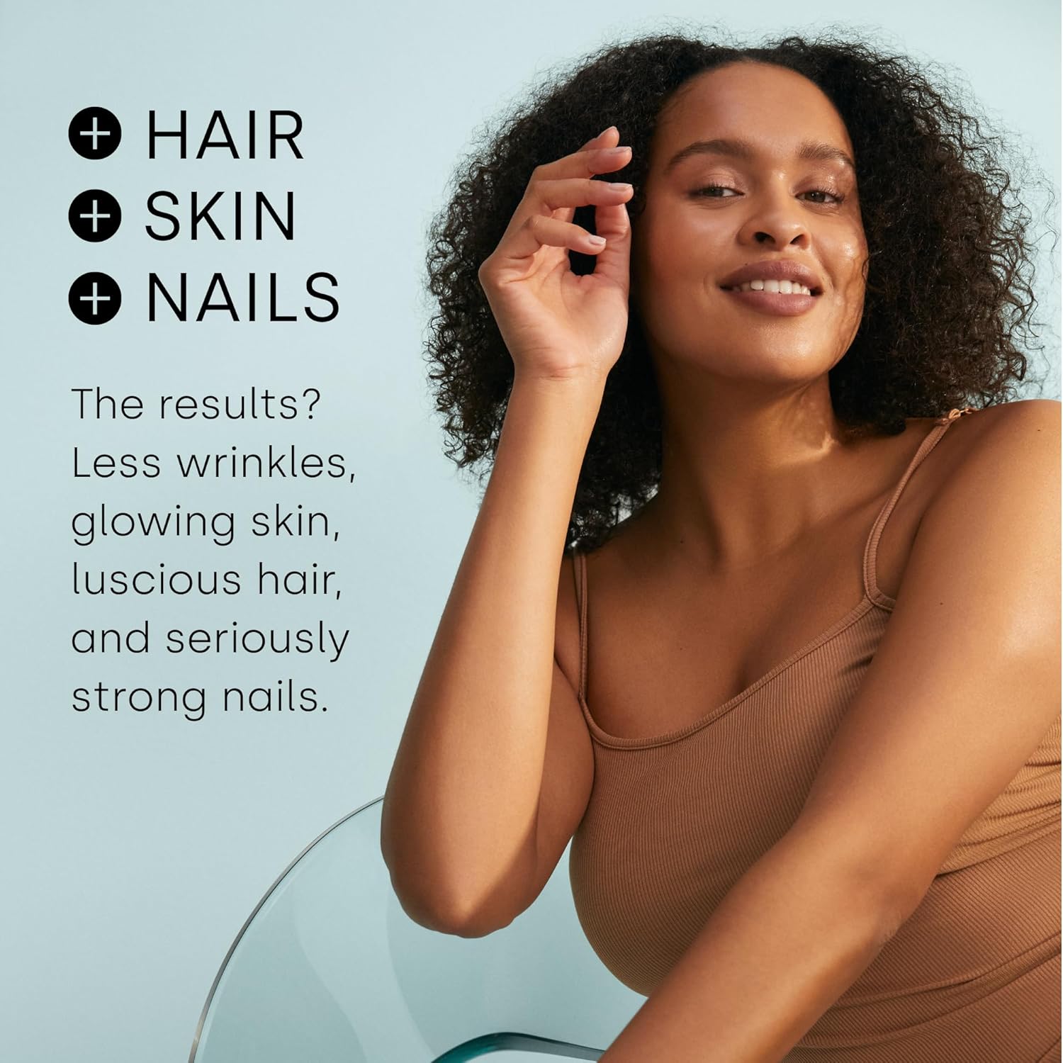 Hair and Nail Care Supplement with BioSil - 60 Capsules - Strengthen and Thicken Hair and Nails - Patented Ingredients - 30-Day Supply