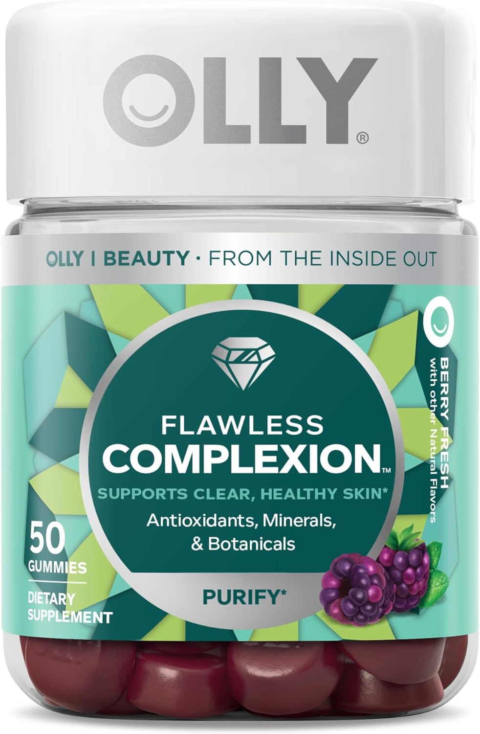 Hair and Skin Vitamin Bundle: Ultra Strength Softgels with Biotin, Keratin, and Vitamins D, B12 + Flawless Complexion Gummy with A, E, Zinc - 30 and 50 Count