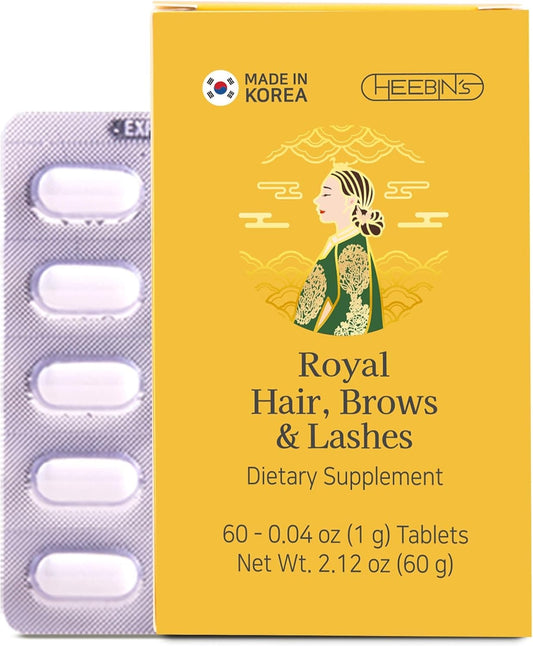 Hair Growth Supplements with Biotin 4000 mcg, DHT Blocker, and Collagen - 60 Tablets, 2 Month Supply - Heebin's Formula for Hair Loss and Regrowth