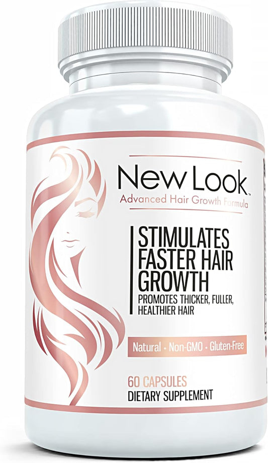 Hair Growth Support Vitamins for Women and Men - Clinical Strength Supplement for Thicker, Fuller Hair with Biotin - 60 Capsules by Vivid Health Nutrition