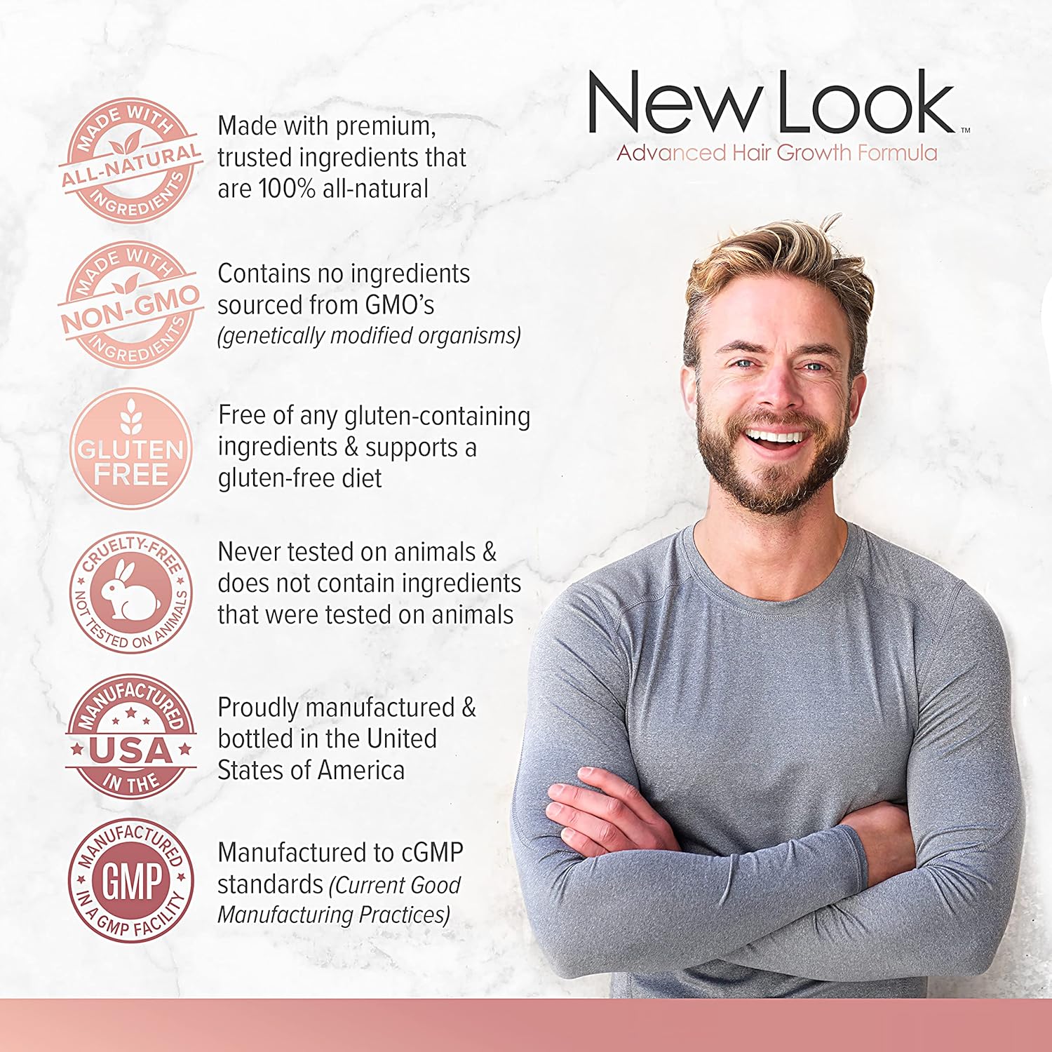 Hair Growth Support Vitamins for Women and Men - Clinical Strength Supplement for Thicker, Fuller Hair with Biotin - 60 Capsules by Vivid Health Nutrition