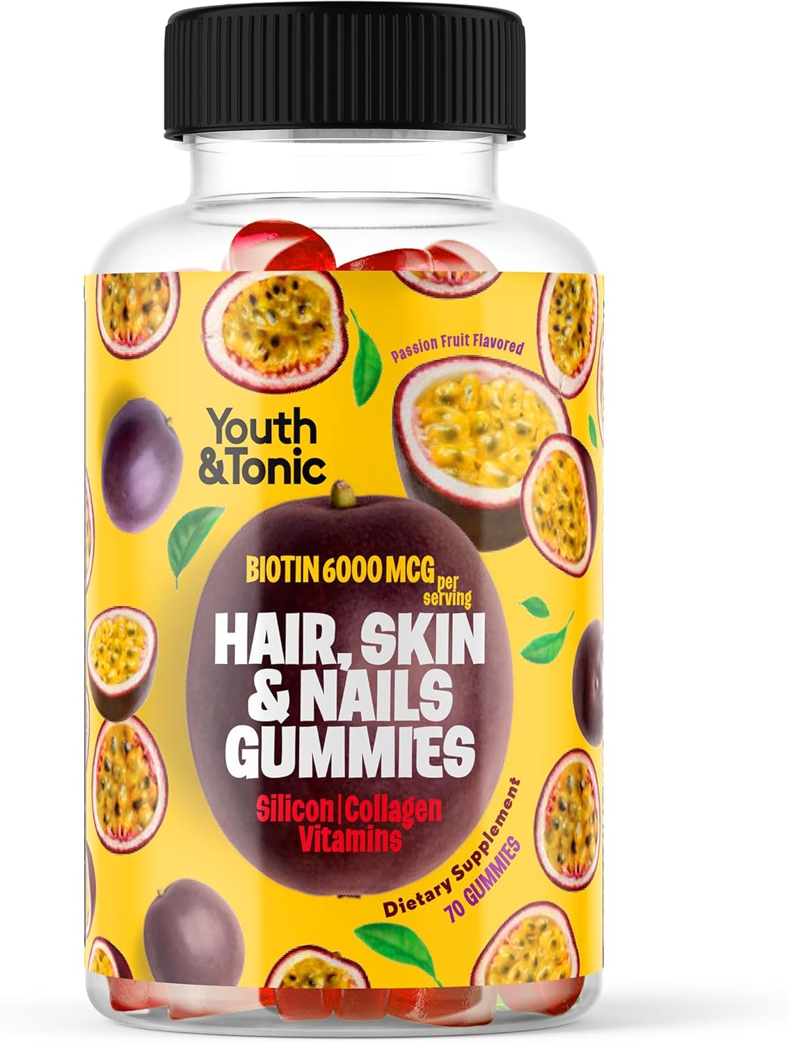 Hair, Skin, and Nails Vitamins Gummy for Women with Biotin, Collagen, and Multivitamins - 70 Gummies for Hair Growth and Health