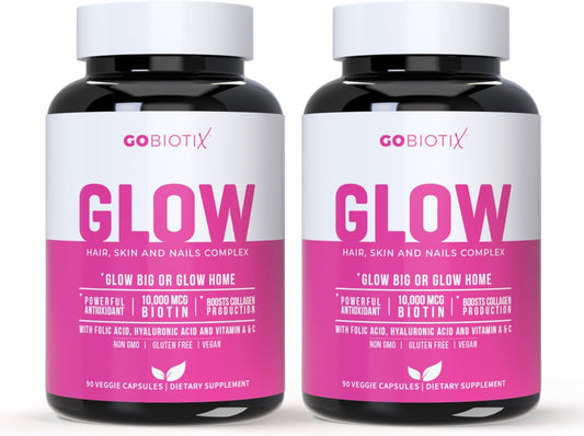 Hair Skin Nails Multivitamin with Biotin, Hyaluronic Acid, and Minerals - Boost Collagen, Hair Growth - 180 Capsules