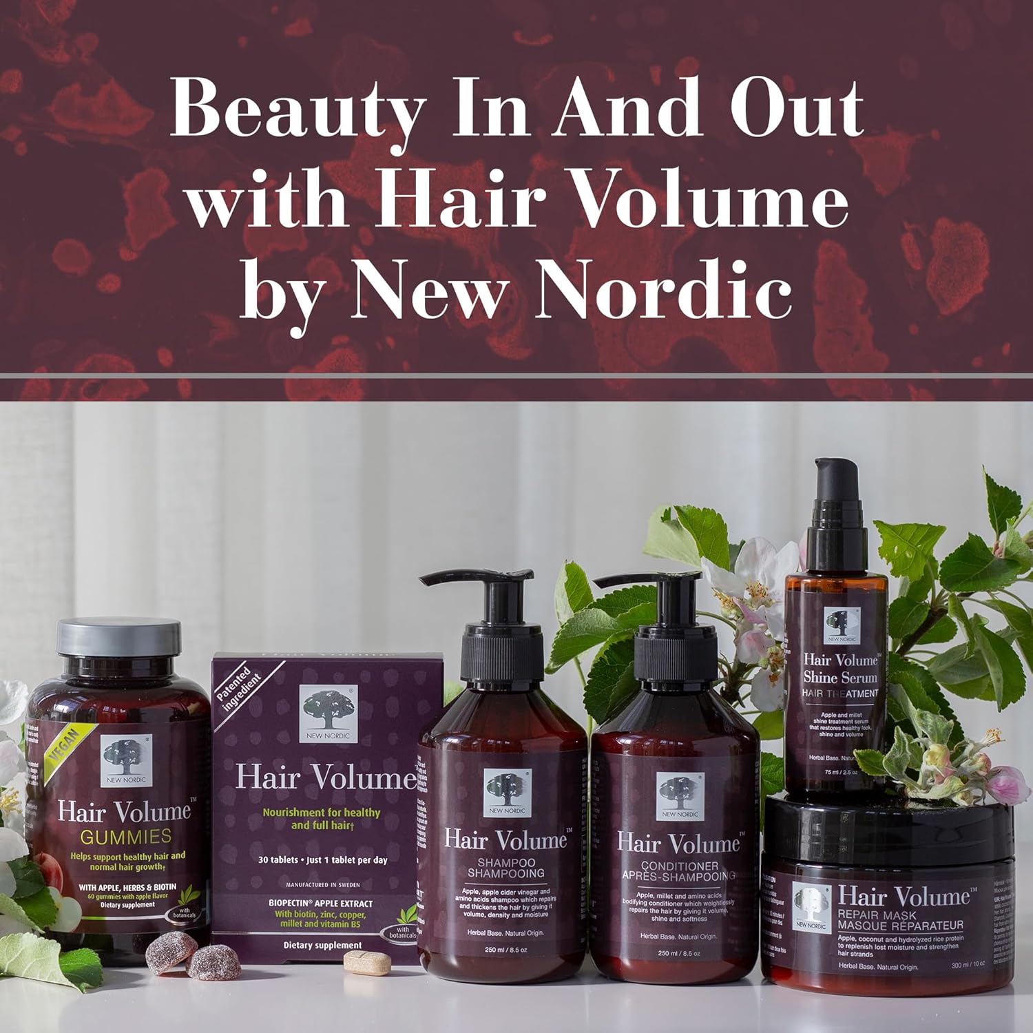 Hair Volume Menopause Supplement for Women - Promotes Healthy Hair Growth During & After Menopause, Nourishes Mature Hair, 30 Tablets