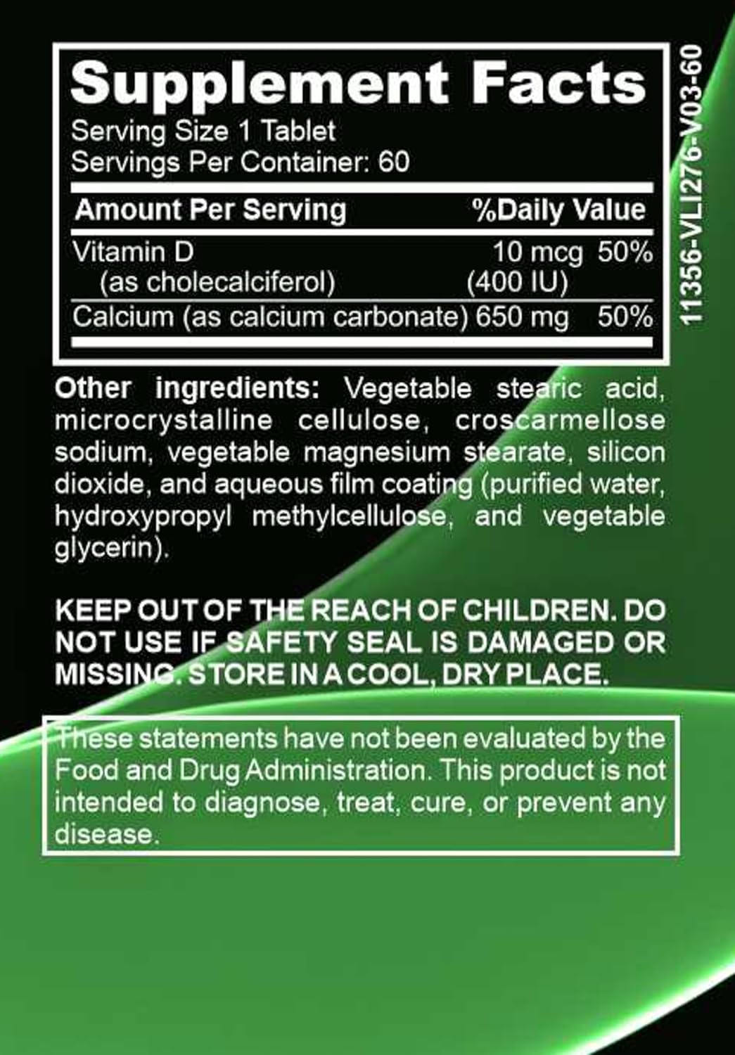 HalalwaysUS Halal Calcium and Vitamin D Supplement for Bone Health Support - 650mg Calcium and 10mcg Vitamin D - Dietary Vitamin Supplement for Men and Women