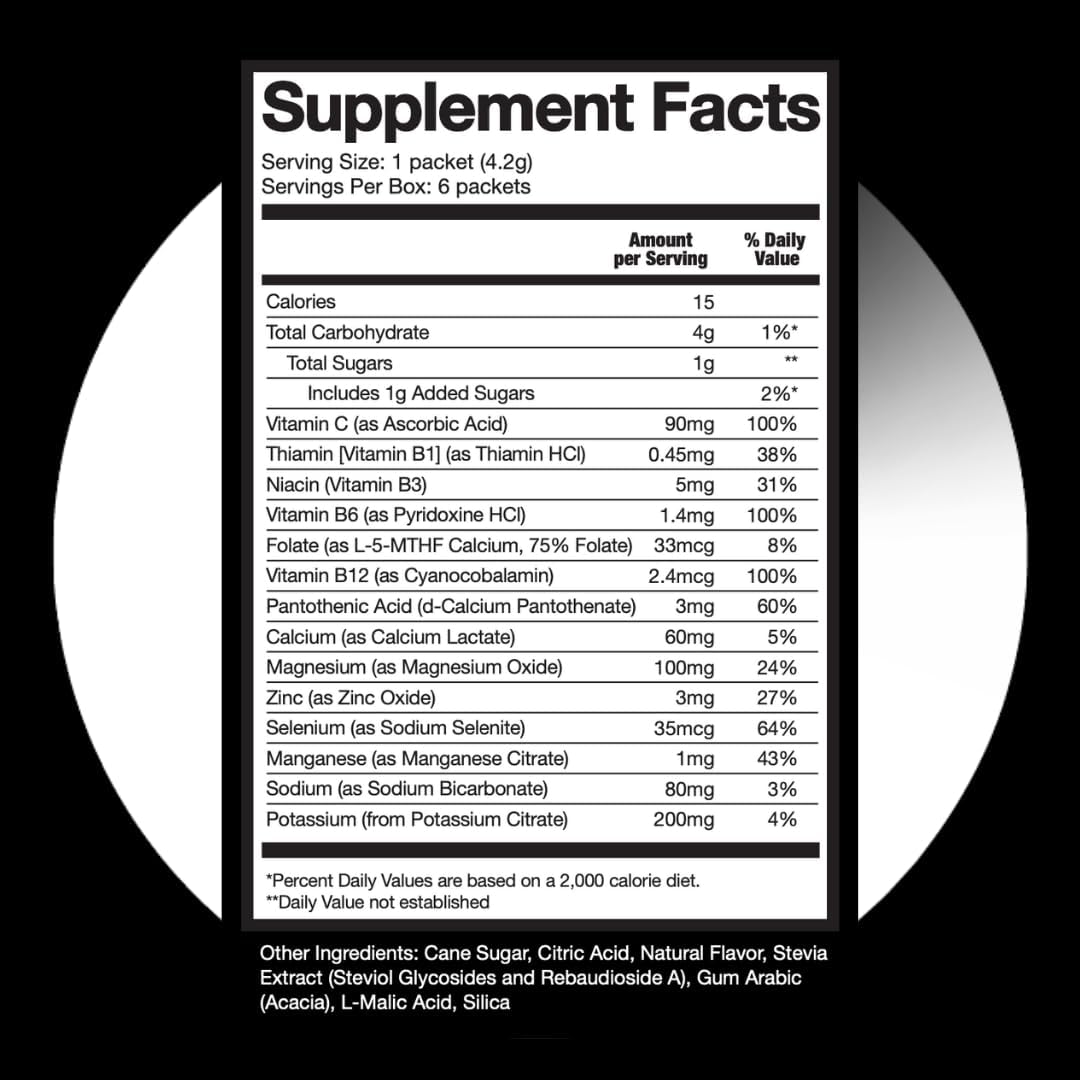 HALO Sport Halo Hydration Powder Packets in Watermelon Flavor - Electrolyte Drink Mix for Sports and Cycling - Convenient Single Serving Sticks (6 Pack)