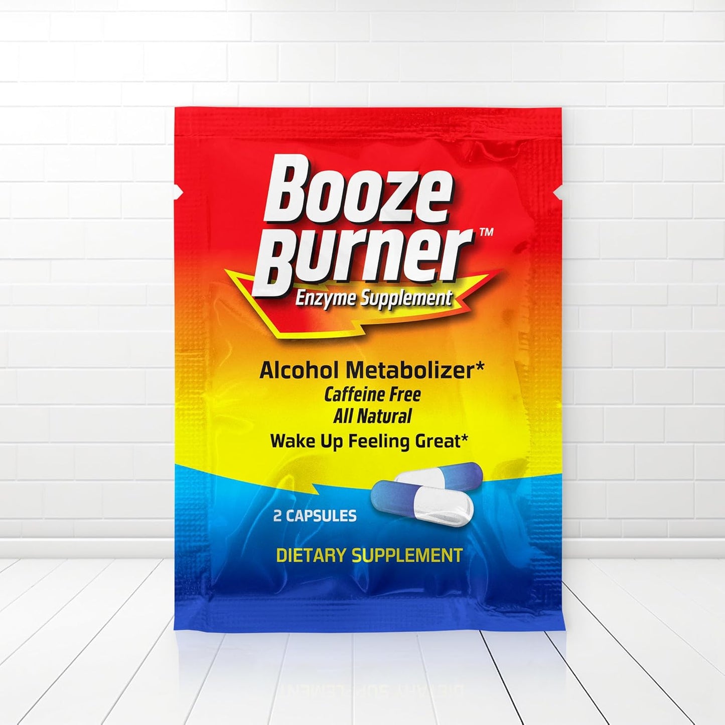 Hangover Prevention Supplement | Booze Burner | Electrolytes for Hydration | 1 Pack | Pre-Party Support | Reduce Hangover Effects | Take Before Drinking