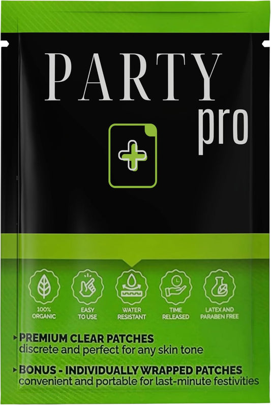 Hangover Relief Patch - Individual Smart Party Patches for Clearing Hangovers Fast. Trusted Party Flush Patch.