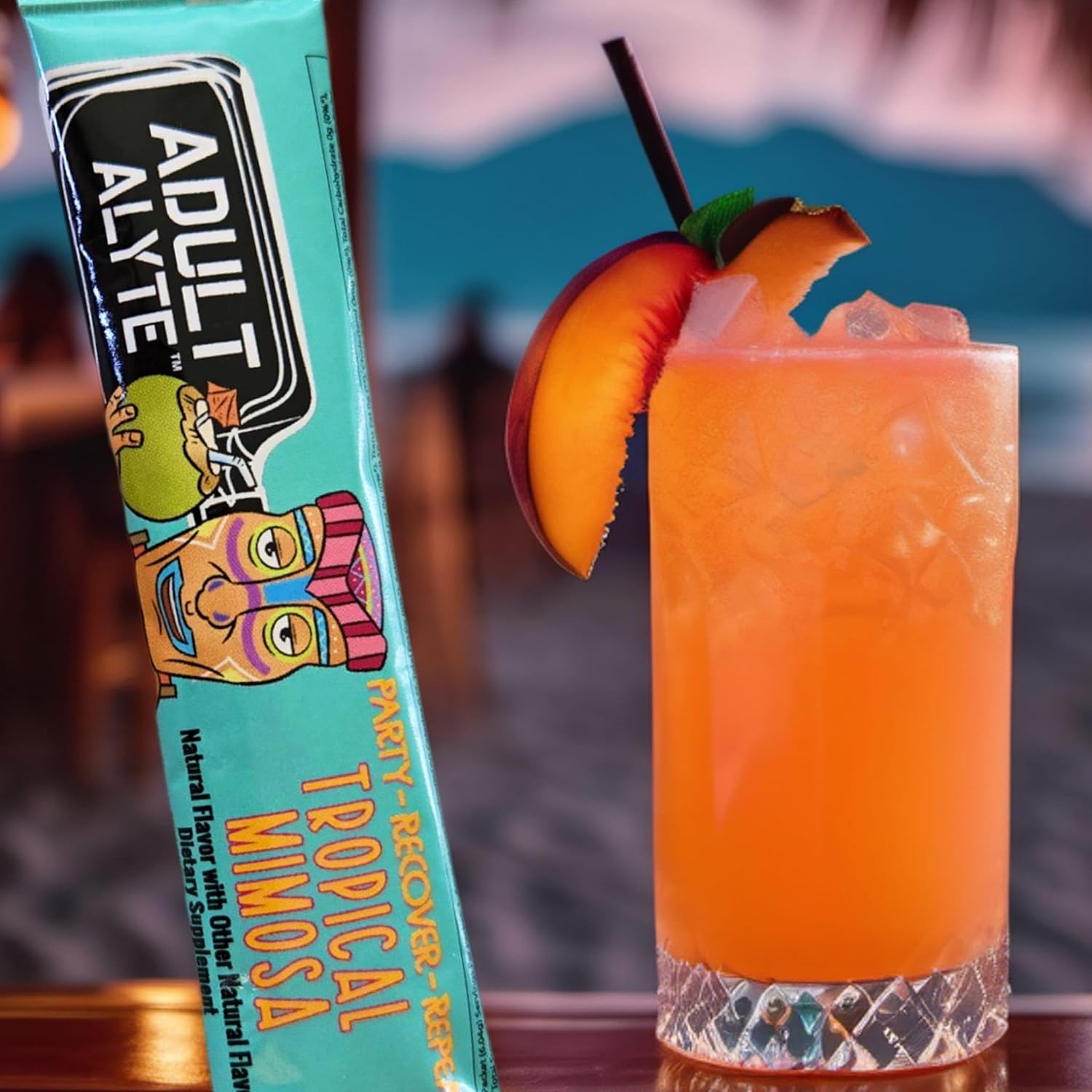 Hangover Relief Powder Drink Packets with DHM, B Vitamins, and Antioxidants for Better Mornings