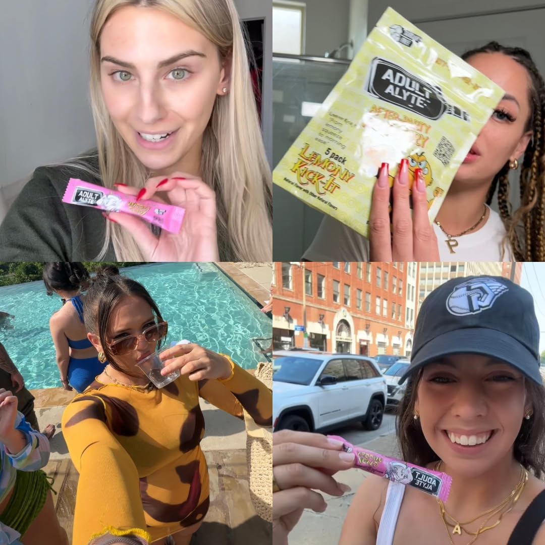 Hangover Relief Powder Drink Packets with DHM, B Vitamins, and Antioxidants for Better Mornings