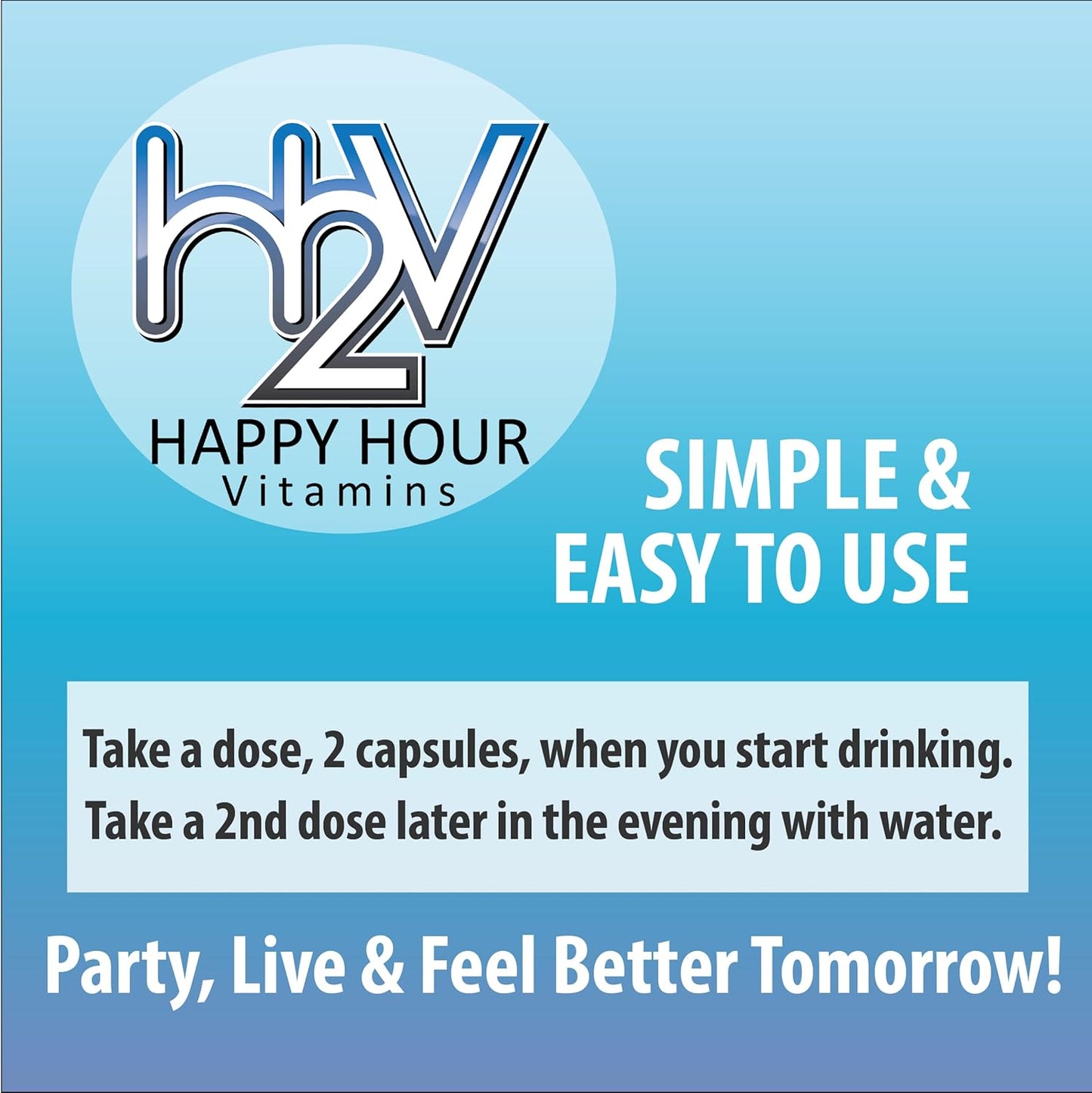 Happy Hour Vitamins: Multivitamin for Better Mornings with Milk Thistle, Prickly Pear Cactus, B & C Vitamins - 30 Servings