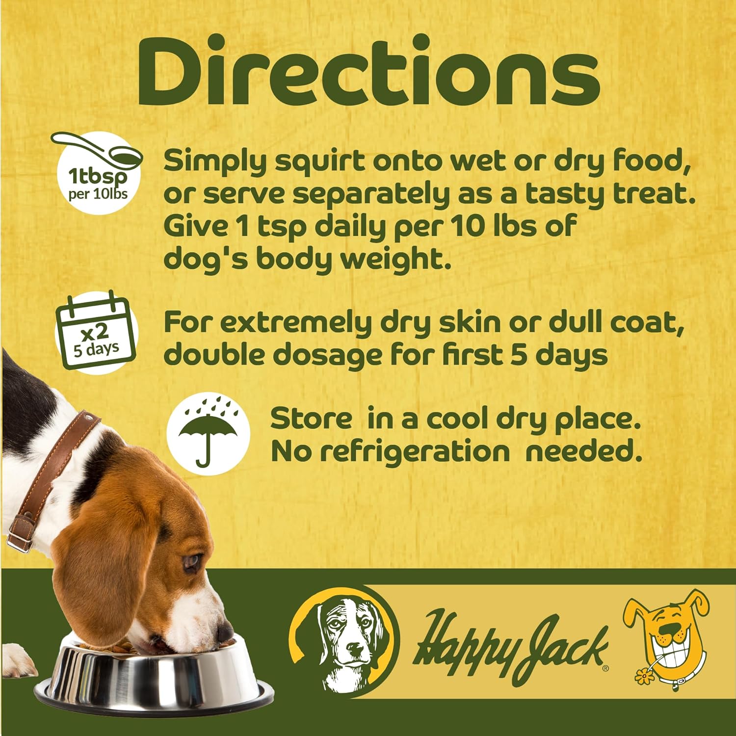 Happy Jack Tonekote Dog Skin & Coat Supplement, 16 oz - Oil with Essential Fatty Acids & Vitamins for Itch Relief, Hot Spots, Dull Coat, Dry Skin, Excessive Shedding