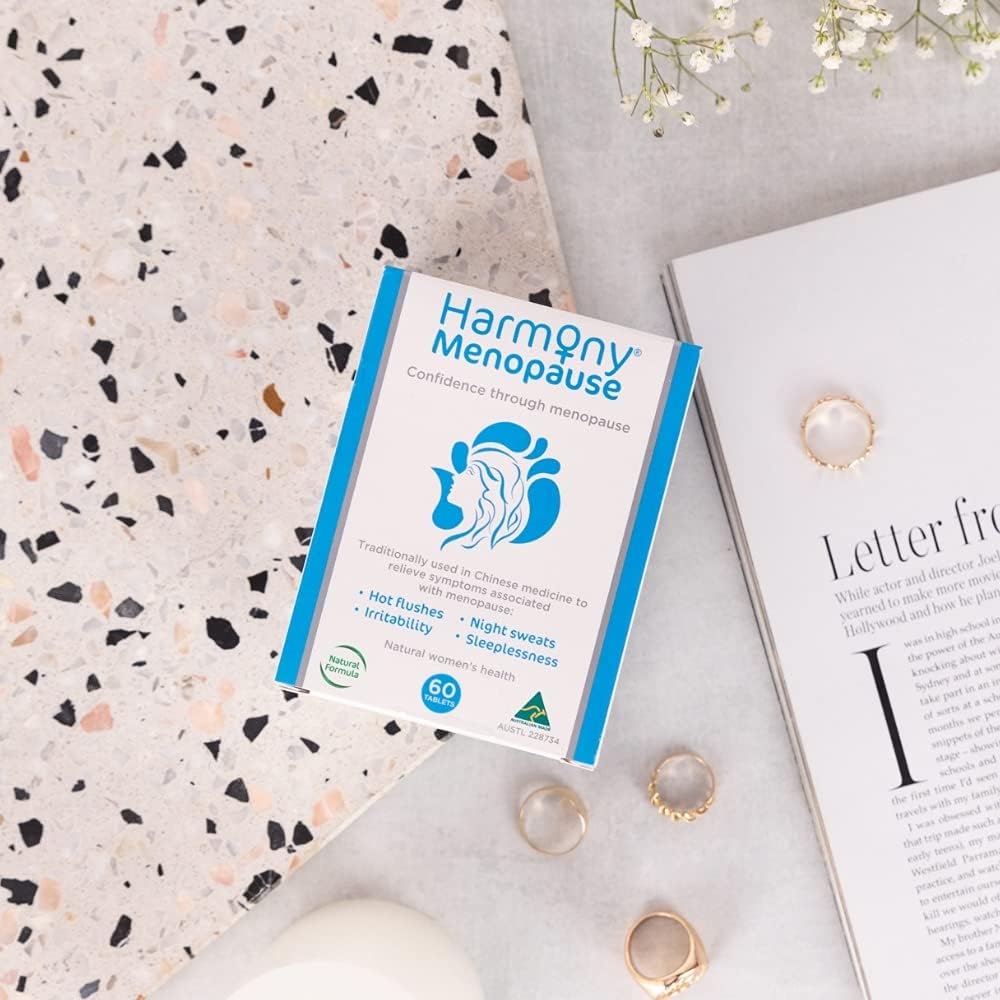 Harmony Menopause Supplements for Women - Natural Support for Hot Flashes & Irritability, 120 Tablets