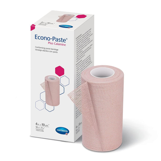 Hartmann Econo-Paste Conforming Zinc-Oxide Paste Bandage with Calamine 4" x 10 yd. (Pack of 12)