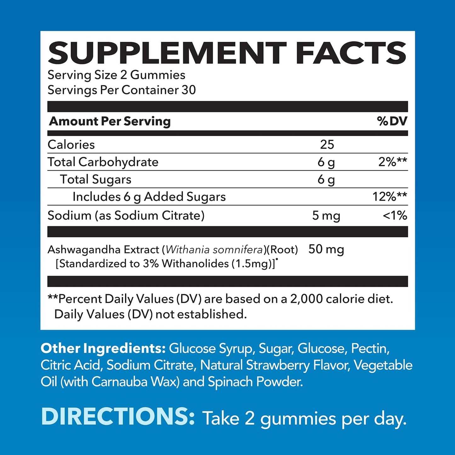 HAVASU NUTRITION Ashwagandha Gummies Supplement Designed to Support a Natural Calm - Herbal Support - Ashwagandha Gummies for Women and Men - Non-GMO and Gluten-Free Supplement - 120 Vegan Strawberry Gummies