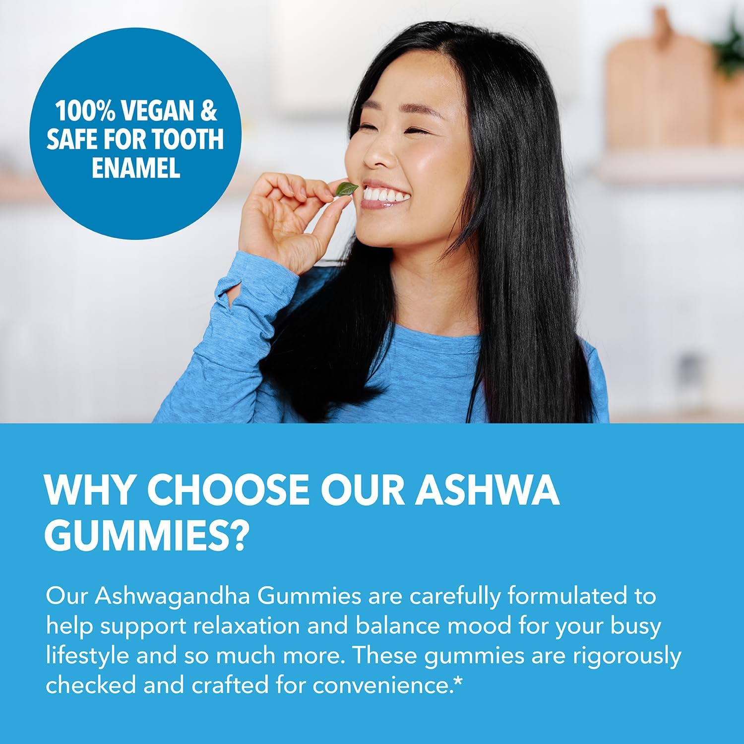 HAVASU NUTRITION Ashwagandha Gummies Supplement Designed to Support a Natural Calm - Herbal Support - Ashwagandha Gummies for Women and Men - Non-GMO and Gluten-Free Supplement - 120 Vegan Strawberry Gummies
