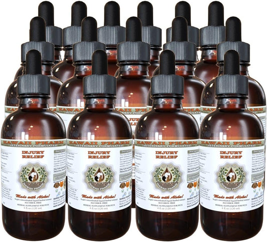 Hawaii Pharm Injury Relief Liquid Extract for Pets - Natural Herbal Supplement, Alcohol-Free Formula - 60 oz