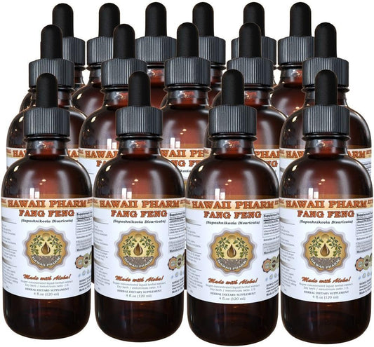 HawaiiPharm Fang Feng and Siler Tincture - Dried Root Powder Liquid Extract - Herbal Supplement - 15x4 oz