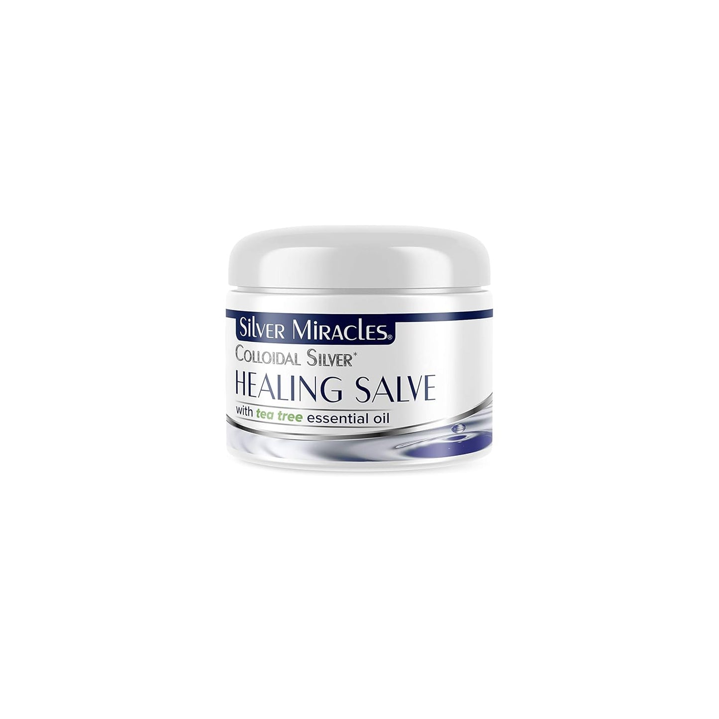 Healing and Protective 1oz Silver Miracles Colloidal Silver Tea Tree Salve