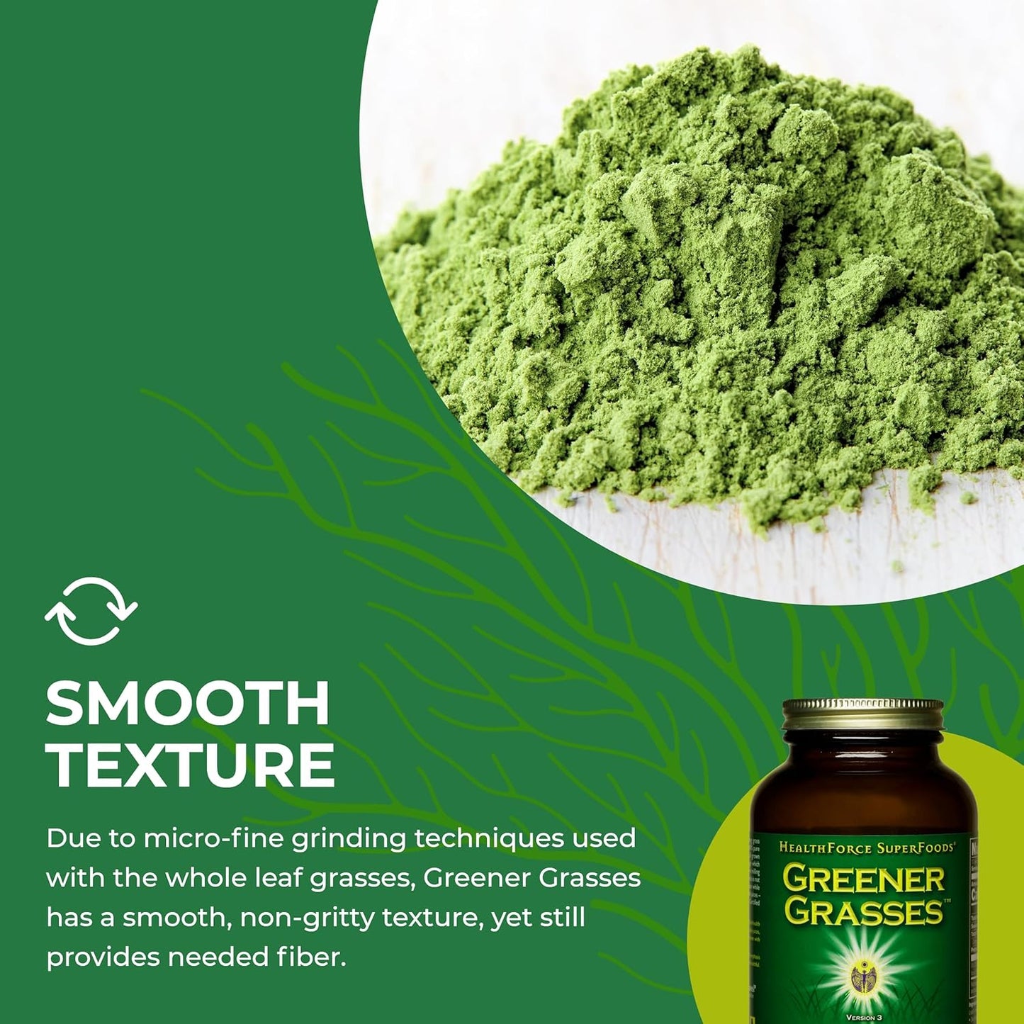 HealthForce SuperFoods Greener Grasses - 10 Ounce Powder for Boosting Health and Wellness