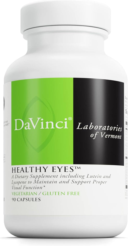 Healthy Eyes Dietary Supplement with Vitamins, Minerals, Lutein, Lycopene, Zeaxanthin - 90 Capsules for Eye Health and Visual Function