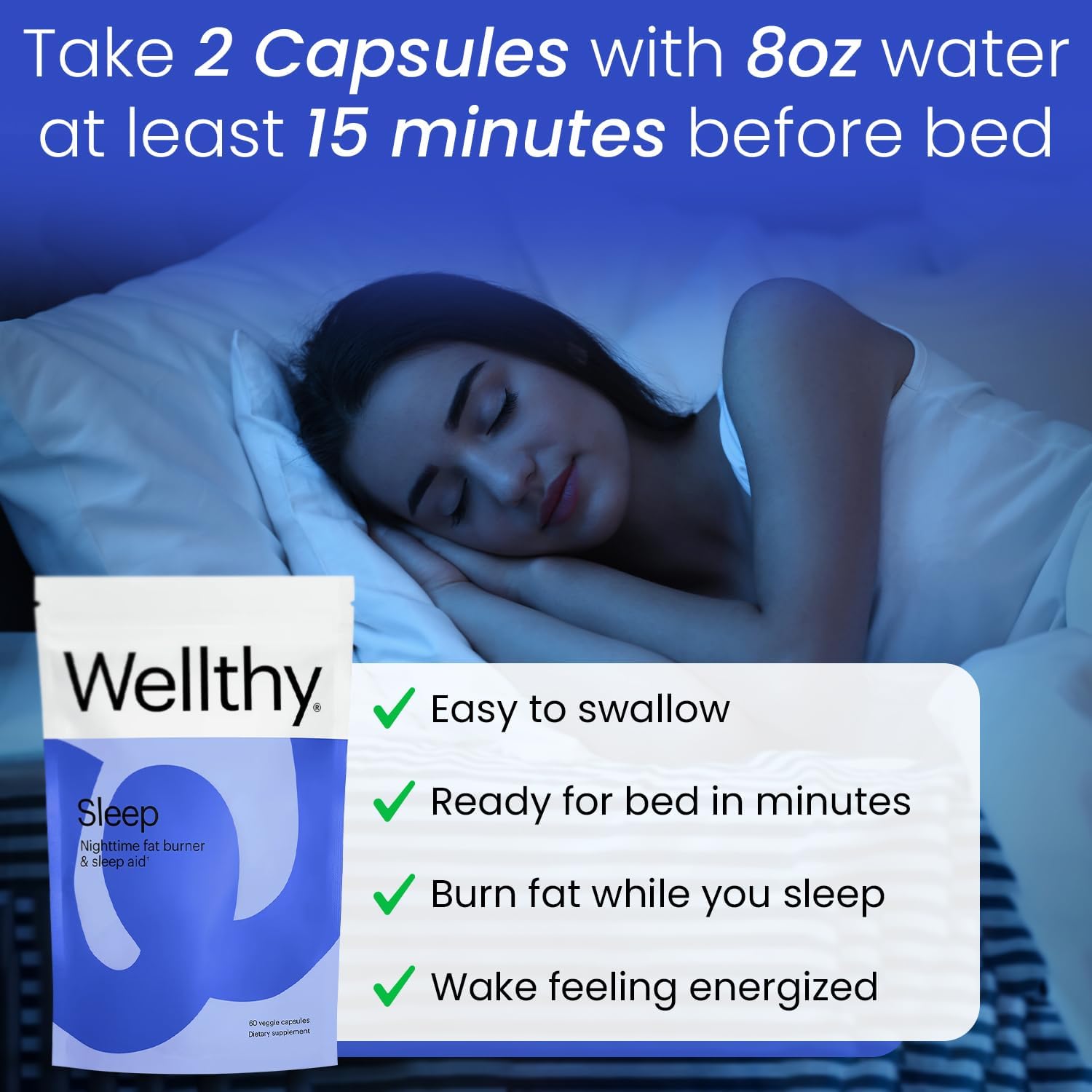 Healthy Skin, Hair, Nails & Sleep Support Bundle - Wellthy Daily Multivitamin & Night Time Slimming Formula