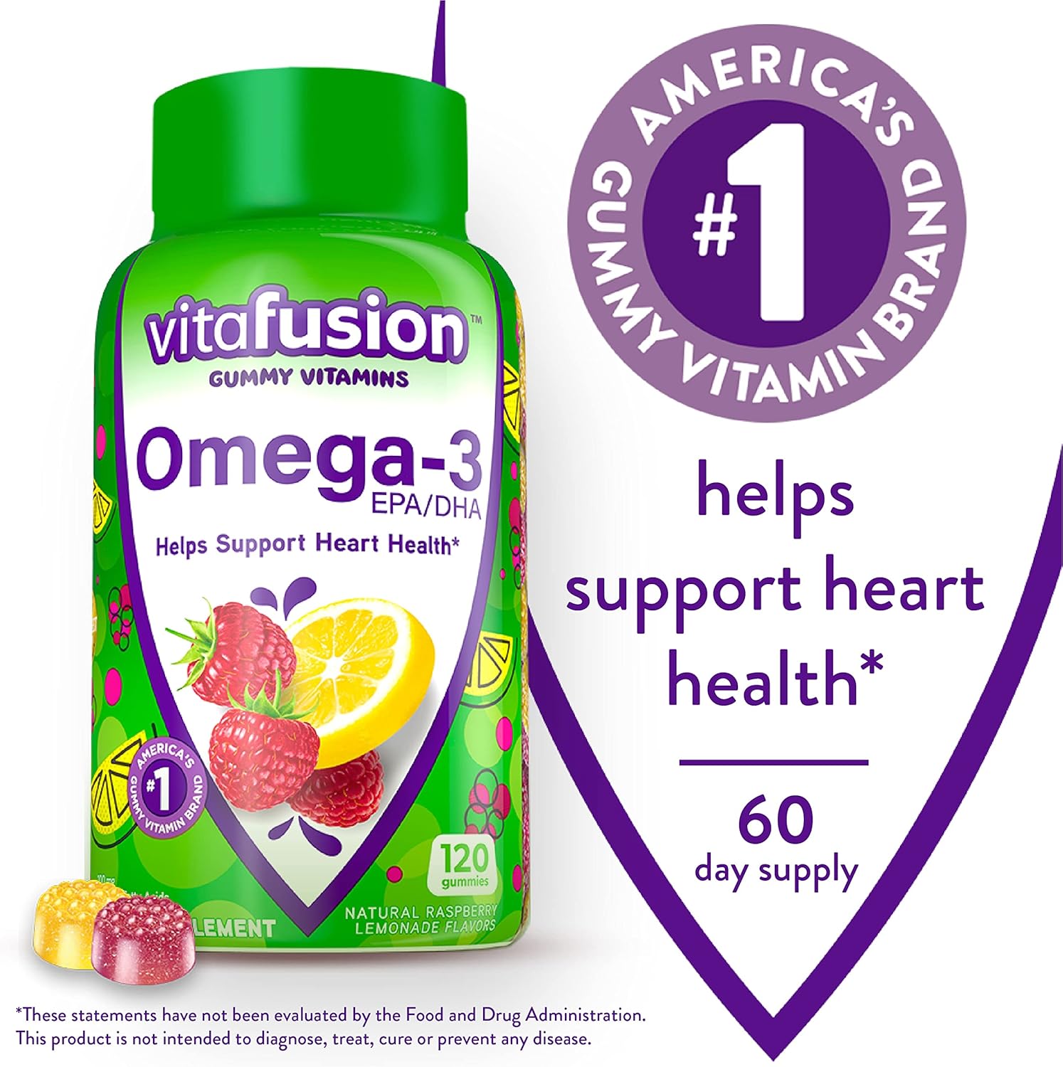 Heart Health and Energy Support Bundle: Omega-3 Gummy Vitamins and Vitamin B12 Gummies