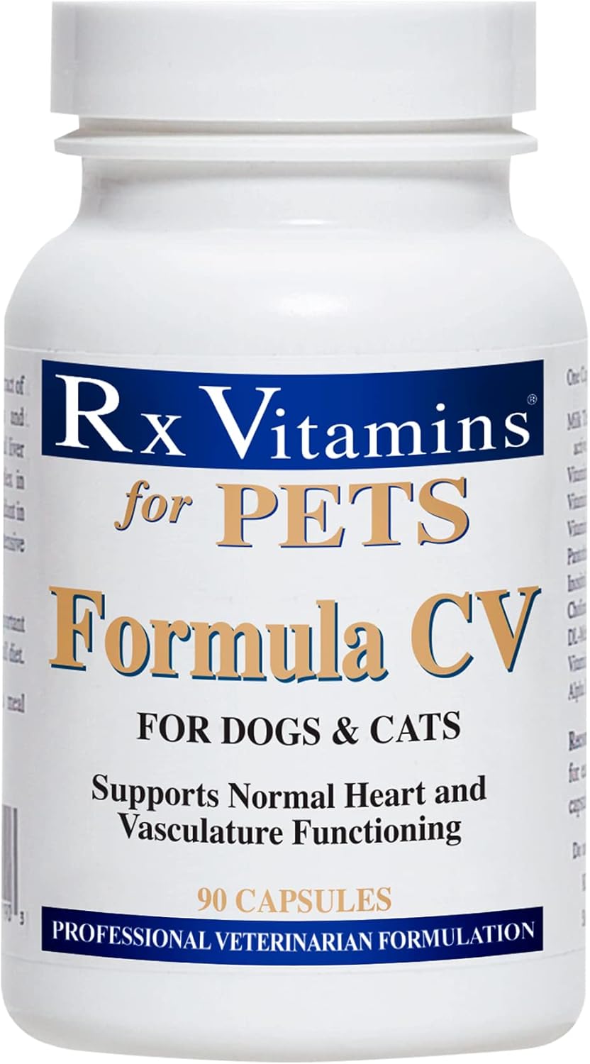 Heart Health Support Formula for Dogs and Cats - Feline and Canine Cardiac Care - 90 Tablets