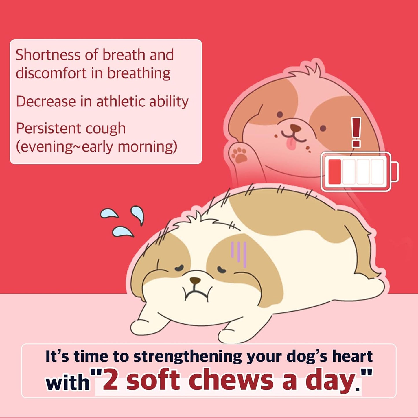 HeartUp Doctor By Dr.by Heart Care Supplements for Dogs - Soft Chews with Colostrum, L-Carnitine, and Coenzyme Q-10 - 2.82 oz (80g), 70 Cheese Flavored Chews