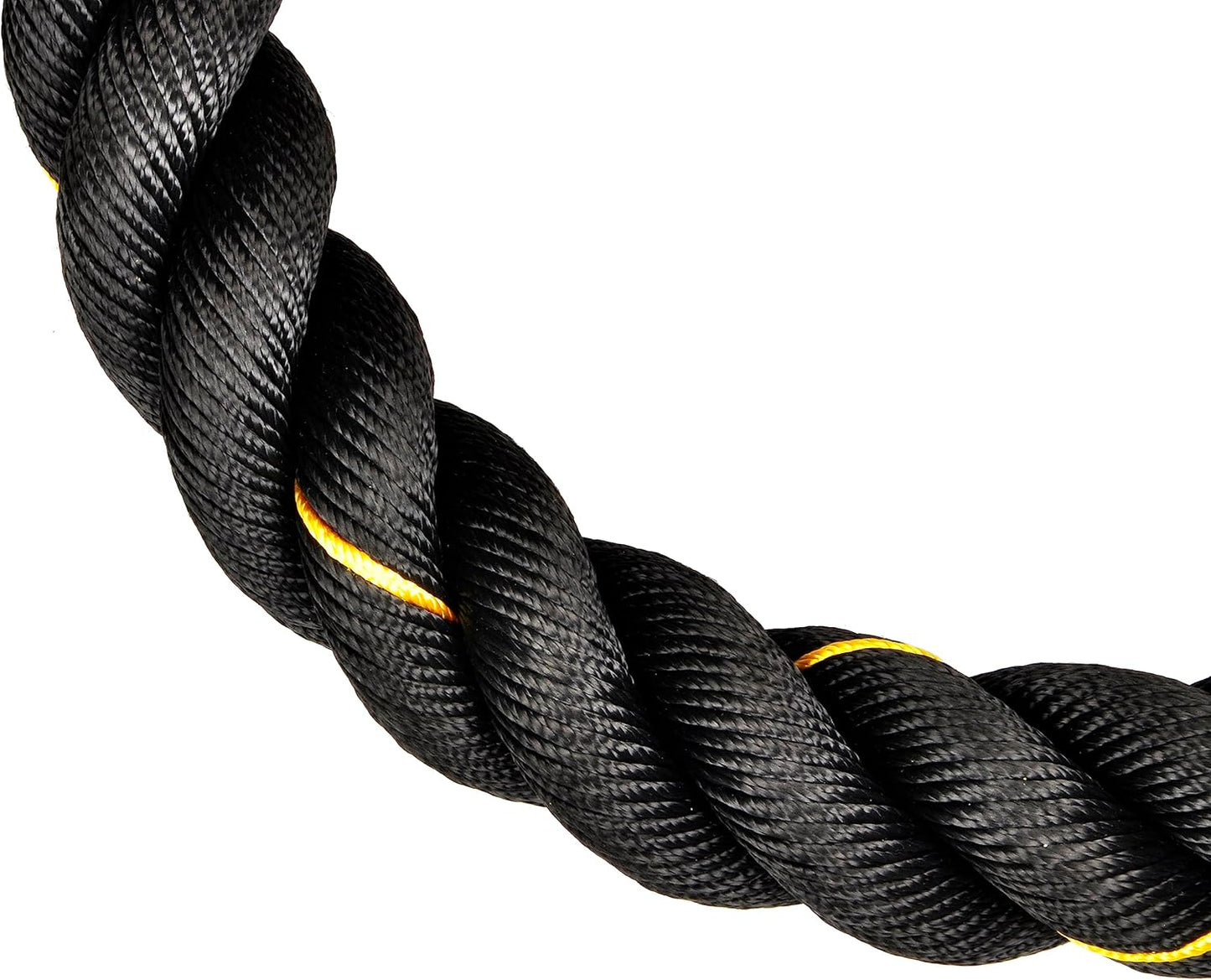 Heavy Duty Poly Dacron Battle Rope Set for Home Gym Workouts - 1.5-2 Inch Diameter, 30-50 FT Length - Fitvids