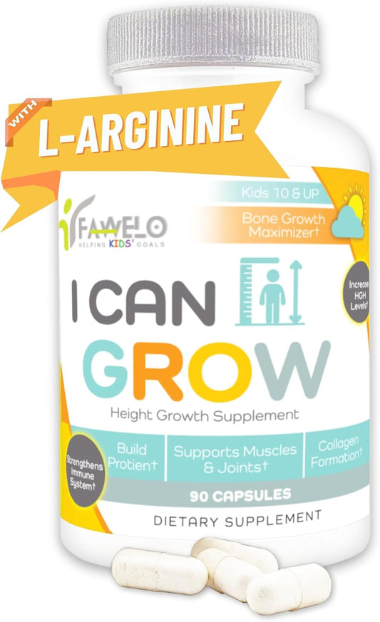 Height Growth Maximizer Supplement for Kids 10+ & Teens | Kids Vitamins Multivitamin for True Height Development | Heightener Supplement for Height Boosting