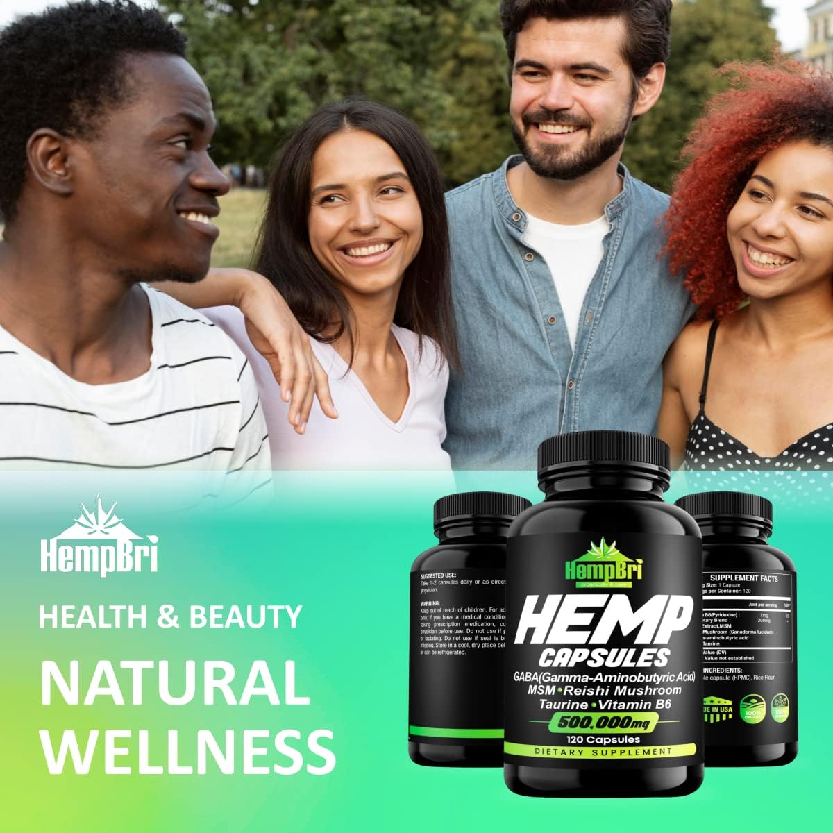 Hempbrimetabolism boosterOil Extract Capsules for Joint Support, Sleep & Immune Health - Natural Seed Oils Powder (1 Pack)