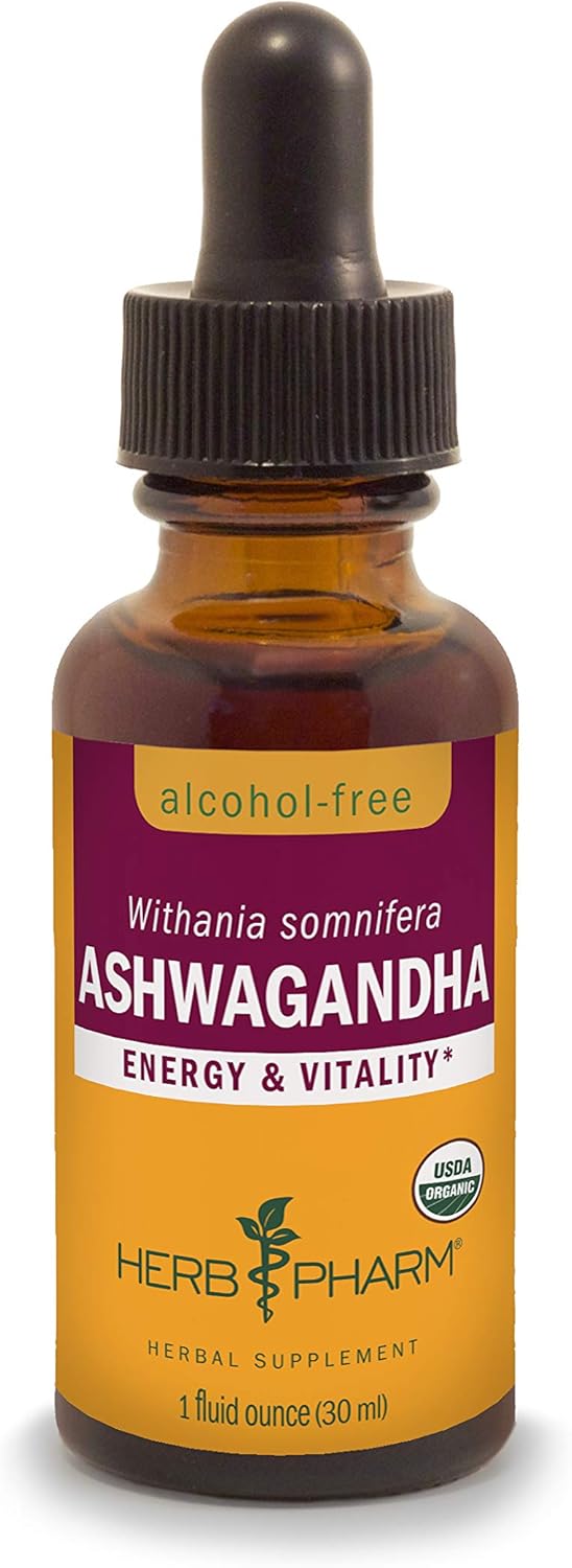 Herb Pharm Ashwagandha & Rhodiola Extracts Combo Pack for Energy & Endurance, 1 Oz Each