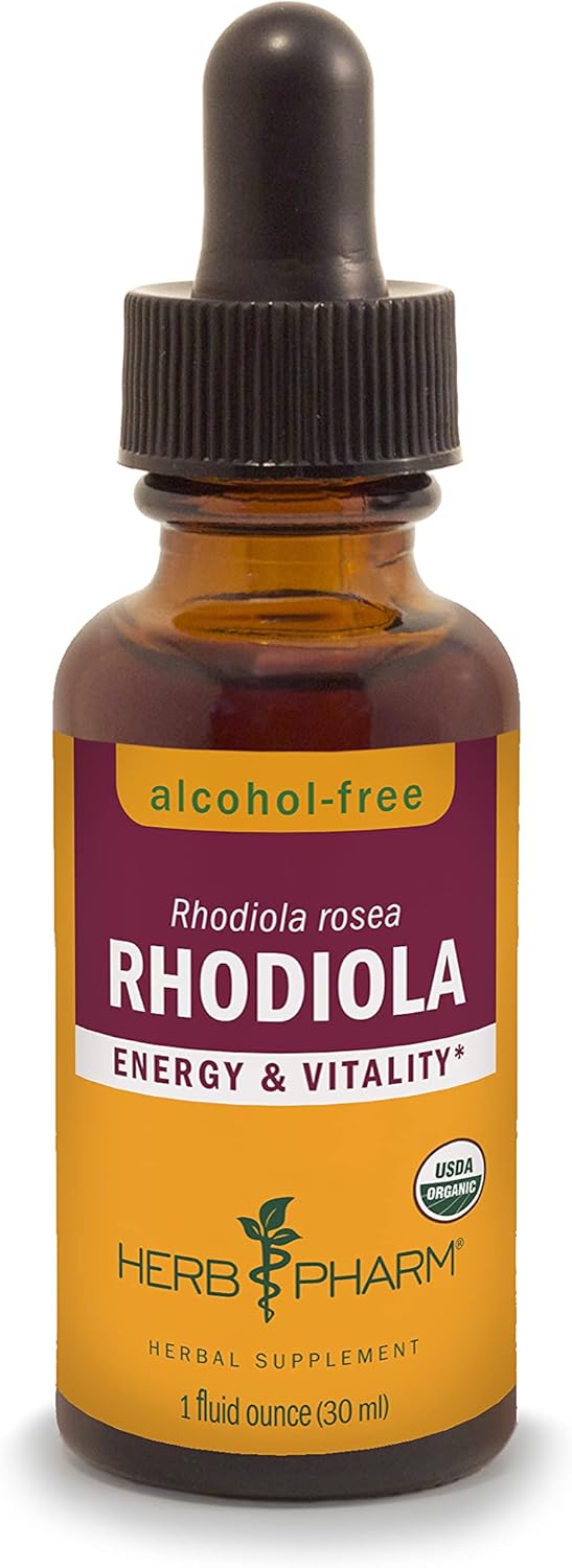 Herb Pharm Ashwagandha & Rhodiola Extracts Combo Pack for Energy & Endurance, 1 Oz Each