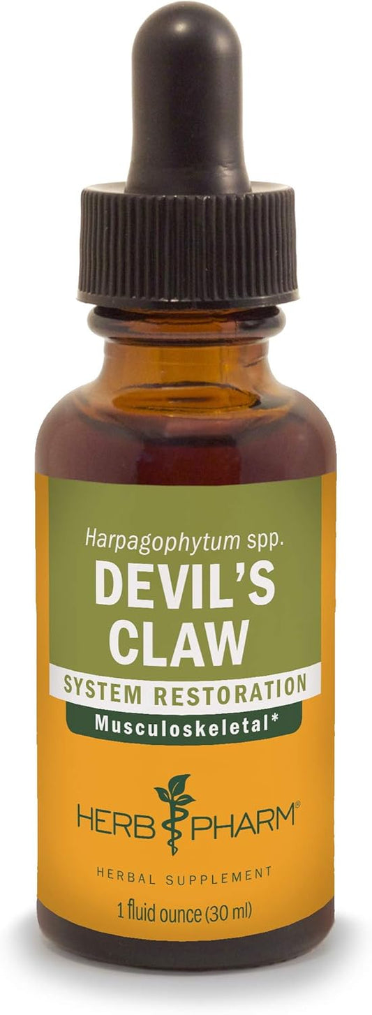 Herb Pharm Devil's Claw Liquid Extract - Supports Musculoskeletal Health - 1 oz