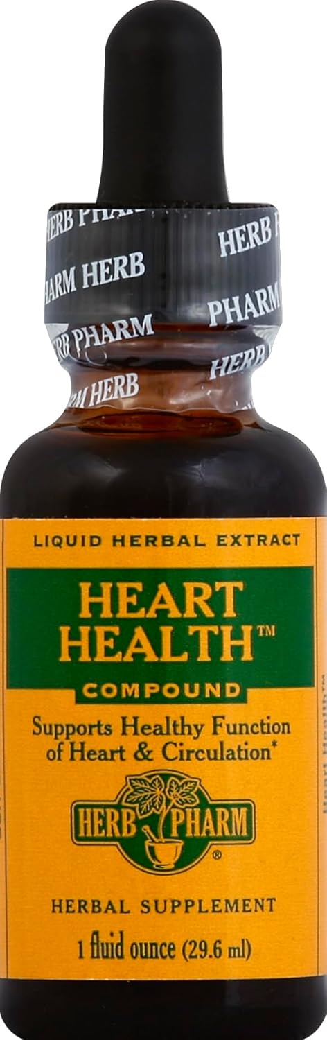 Herb Pharm Hawthorn Heart Health Liquid Herbal Formula for Cardiovascular Support 1oz