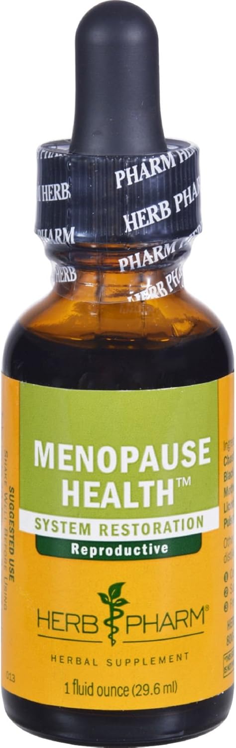 Herb Pharm Menopause Health Liquid Herbal Formula - Physical and Emotional Support - 1oz