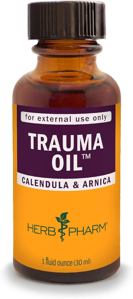 HERB PHARM Trauma Oil Compound - 1 Fl Oz (Pack of 1) - 1.2 Pounds - FAOIL01