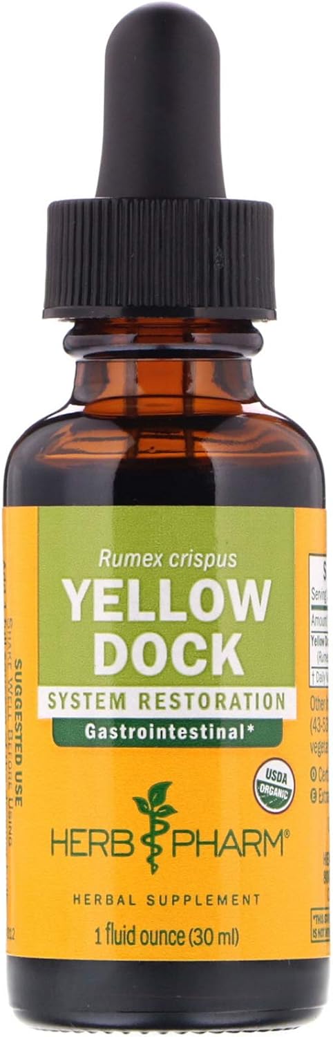 Herb Pharm Yellow Dock Extract - 1oz for Digestive Health Support