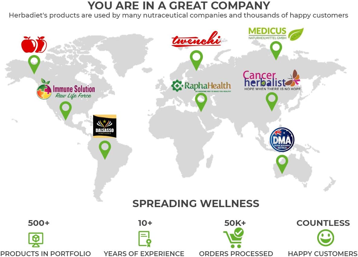 Herbadiet Organic Stone Breaker Chanca Piedra Capsules - Kidney Cleanse & Gallbladder Support Formula