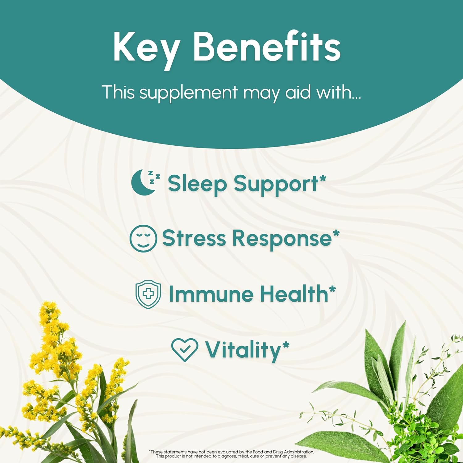 Herbal Ashwagandha Tincture with Five Flavors - Boosts Vitality, Calms Mind, Immune Support - 2 Fl Oz