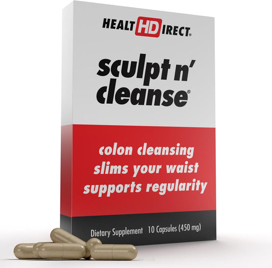 Herbal Colon Cleanse Supplement for Digestive Health & Regularity - Natural Detox & Gut Flush - 10 Veggie Capsules