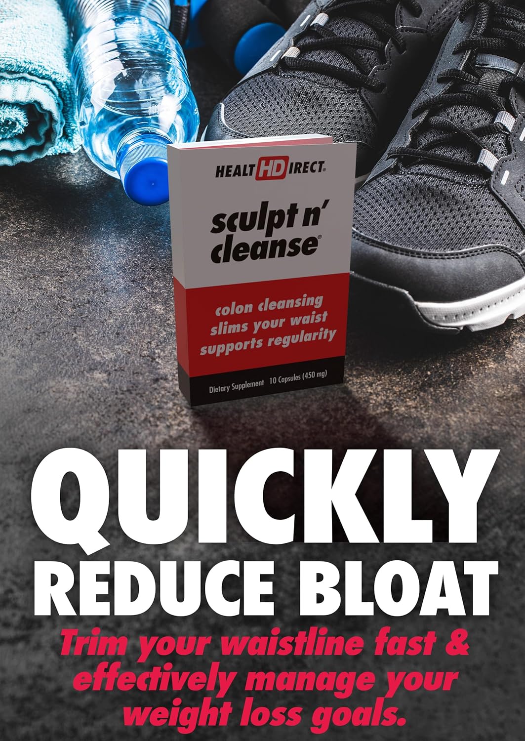 Herbal Colon Cleanse Supplement for Digestive Health & Regularity - Natural Detox & Gut Flush - 10 Veggie Capsules